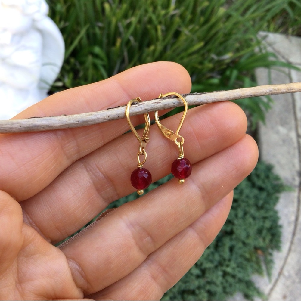 New Ruby Sundance Charm Earrings - Picture 6 of 11